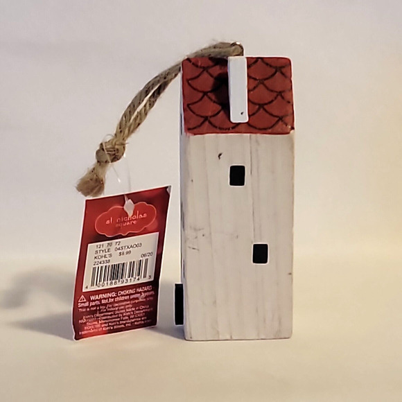 St Nicholas Square Happy Hollydays Ornament House Building 3.5" - Picture 3 of 6